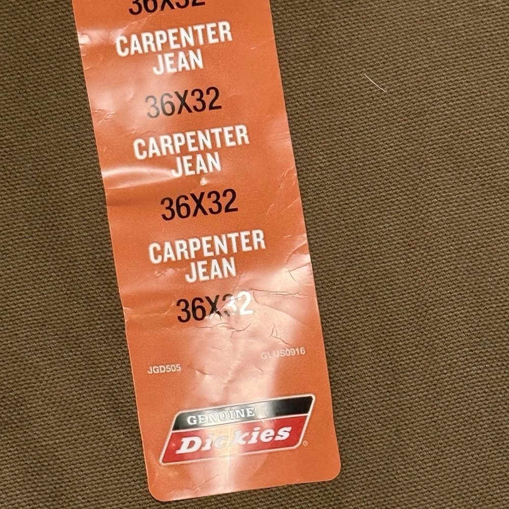 Dickie's Carpenter Jeans Relaxed Fit Straight Leg 36x32 - Picture 11 of 14